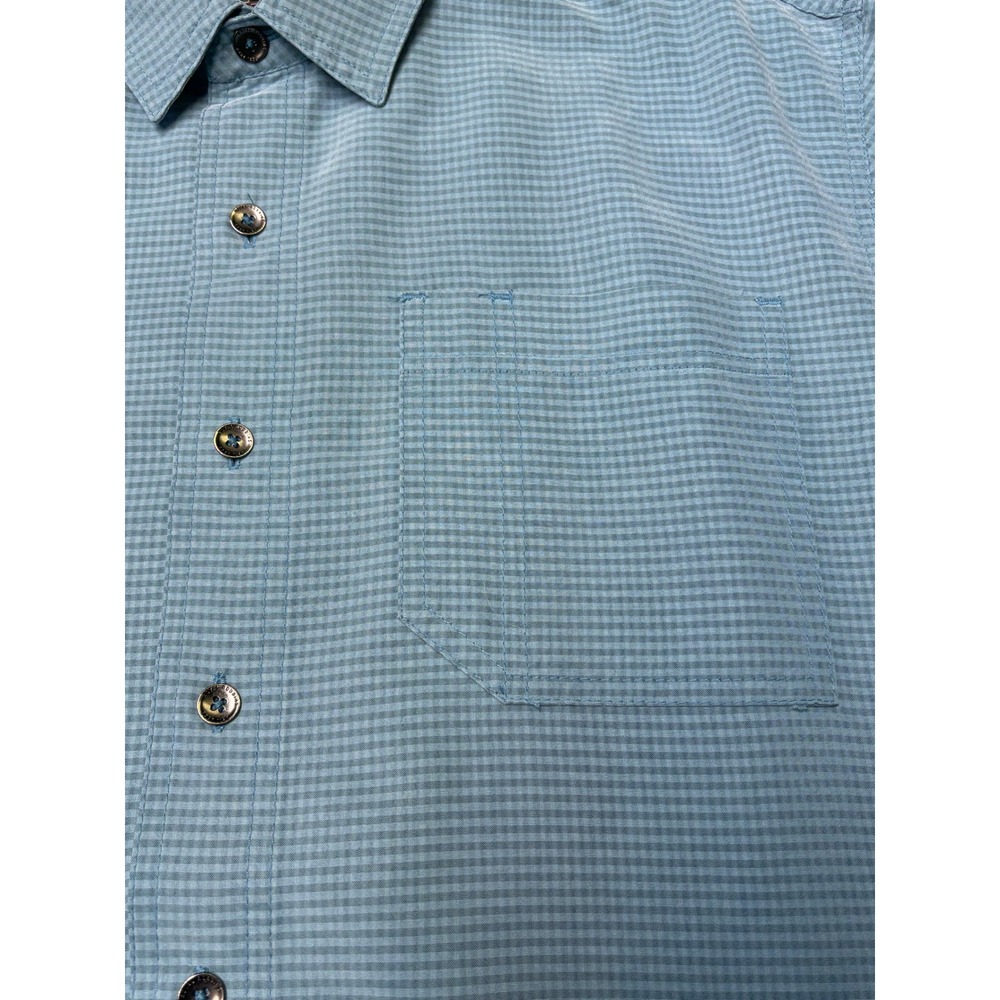 Lot of 3 Royal Robbins Mens L Relaxed Fit Short Sleeve Button Down Shirt Blue - Picture 4 of 12